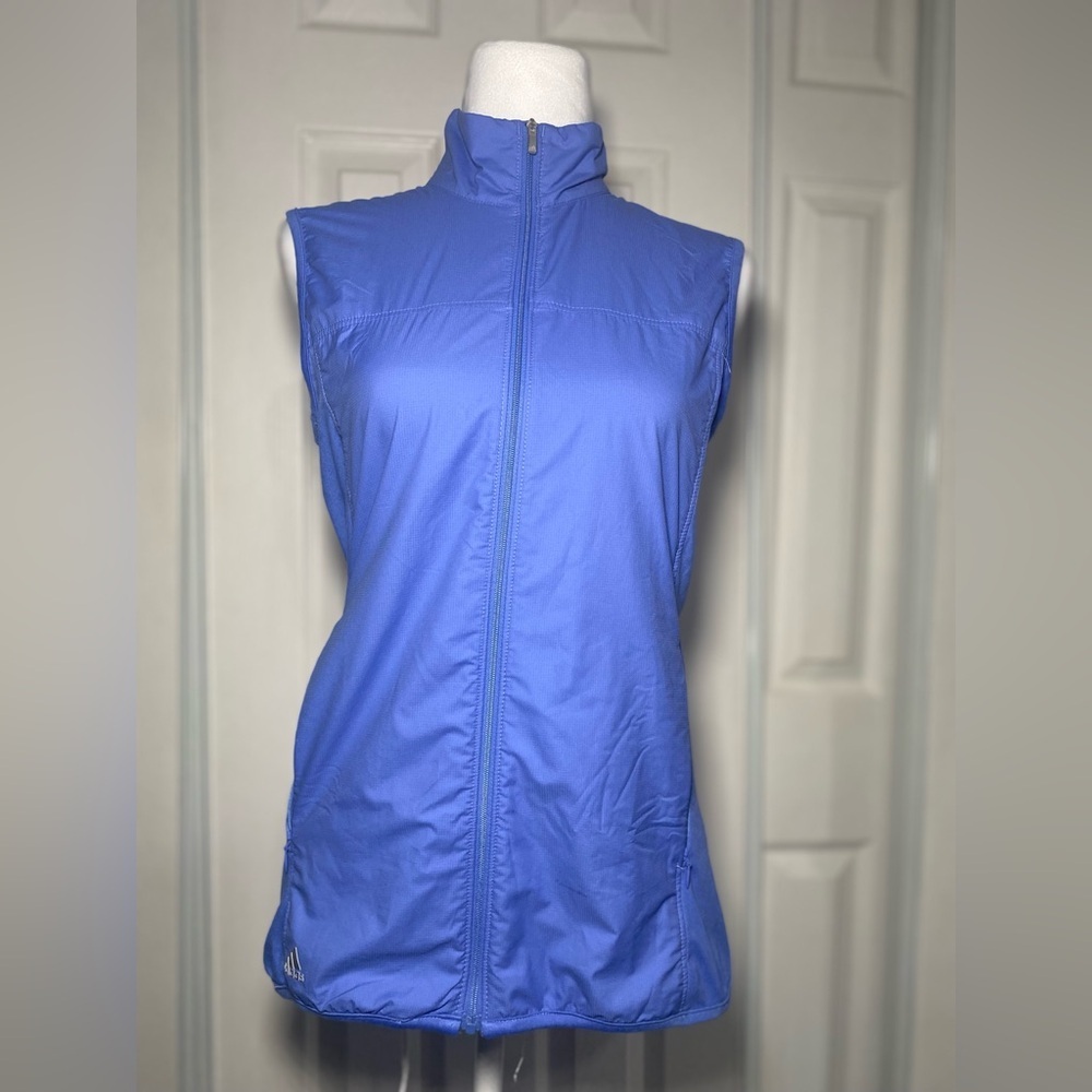 Adidas Blue Loose Quarter Zip Vest - Picture 2 of 9